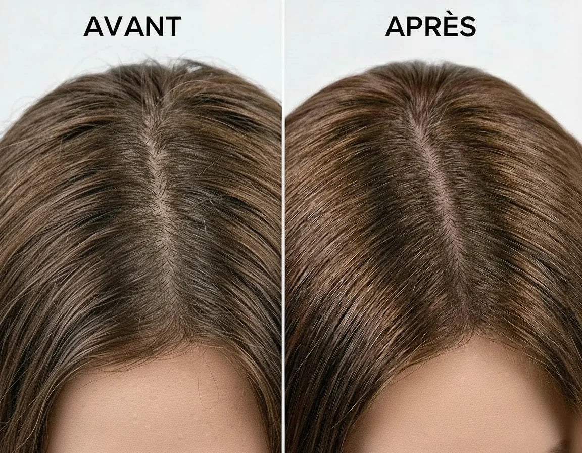 cheveux, cuir chevelu rendu grace au gommage